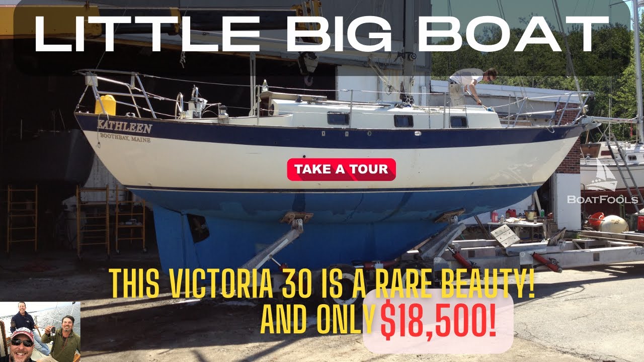 Barcă Mică Mare!  Faceți un tur al acestui Victoria 30 - Cu un preț de vânzare la 18.500 USD!