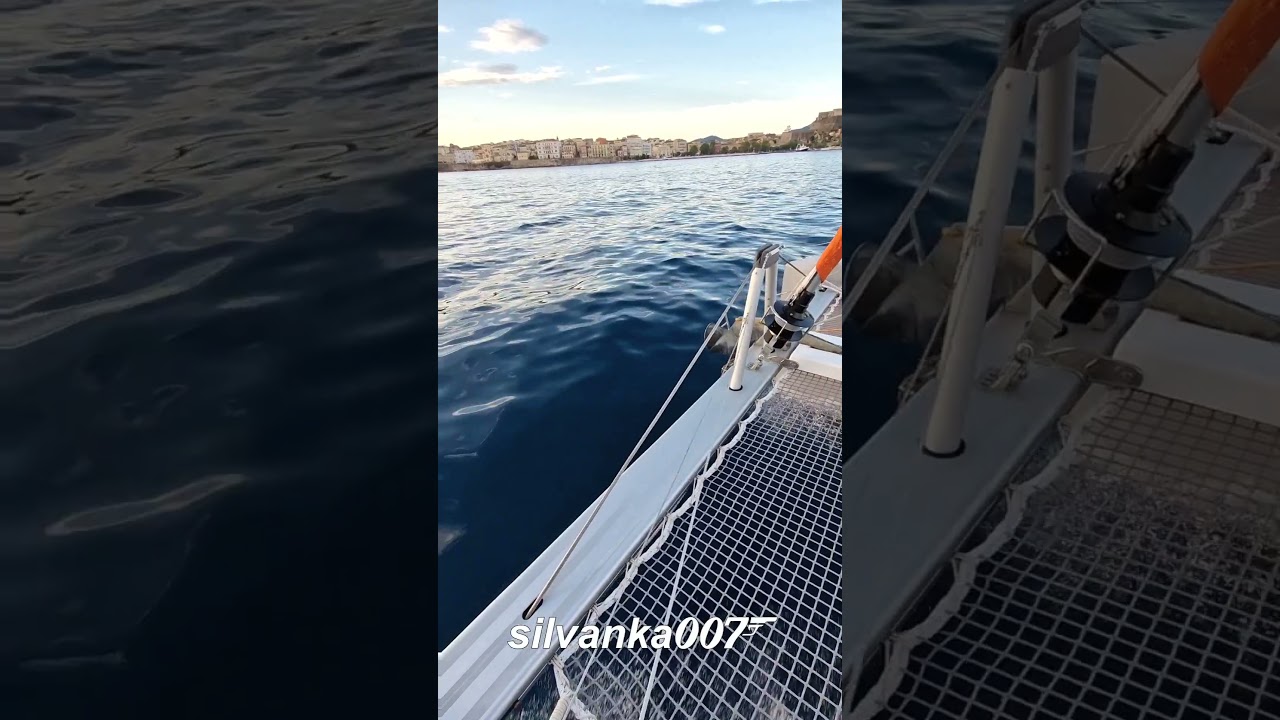 VALURI ALE MĂRII IONICE GRECIA |  Videoclipuri cu catamaran cu navigație Scurt scurt pentru iahting Cântece virale TikTok Muzică