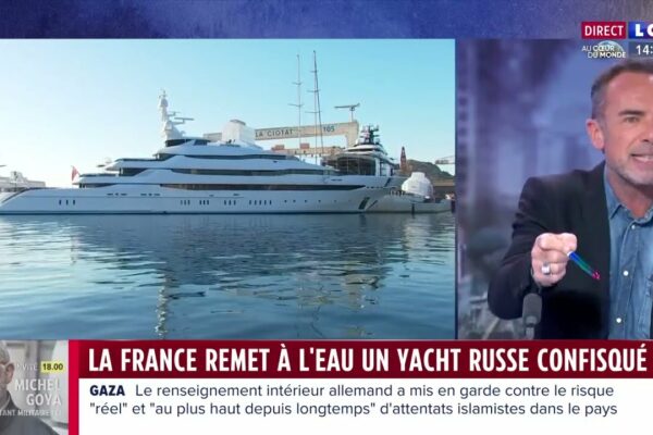 Franța returnează la apă iahtul rusesc confiscat