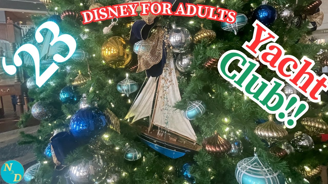 Descoperiți magia: Pomul de Crăciun al Disney's Yacht Club Resort 2023