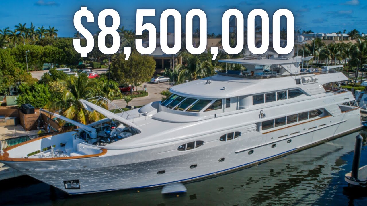 Turul unui SuperYacht cu trei punți de 8.500.000 USD |  138’ Turul superiahtului Richmond Yachts