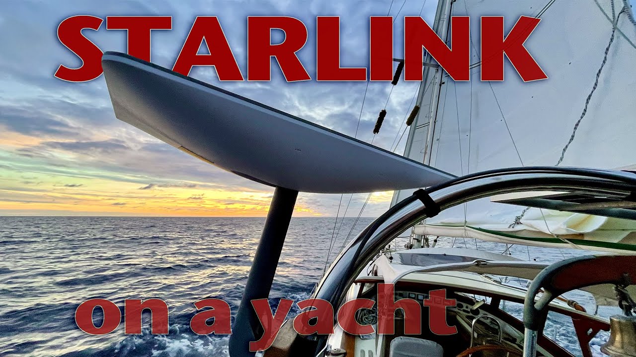 Starlink pe o barcă