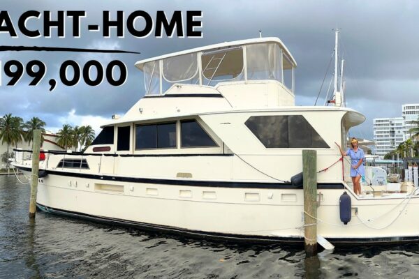 Tur cu iaht de 199.000 USD / NU vă puteți permite o casă pe apă?  Poți trăi la bordul acestui!