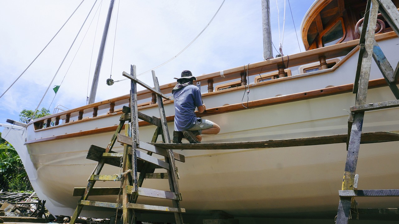 Aceste plăci de inox trebuie să țină catargele noastre din lemn de esență tare sus (restaurare ambarcațiuni) — Sailing Yabá 163