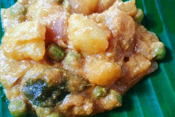 Rețetă de masala cu mazăre verde de cartofi/rețetă de masala aloo matar