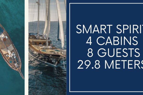 Yacht de lux cu motor Smart Spirit din Croația