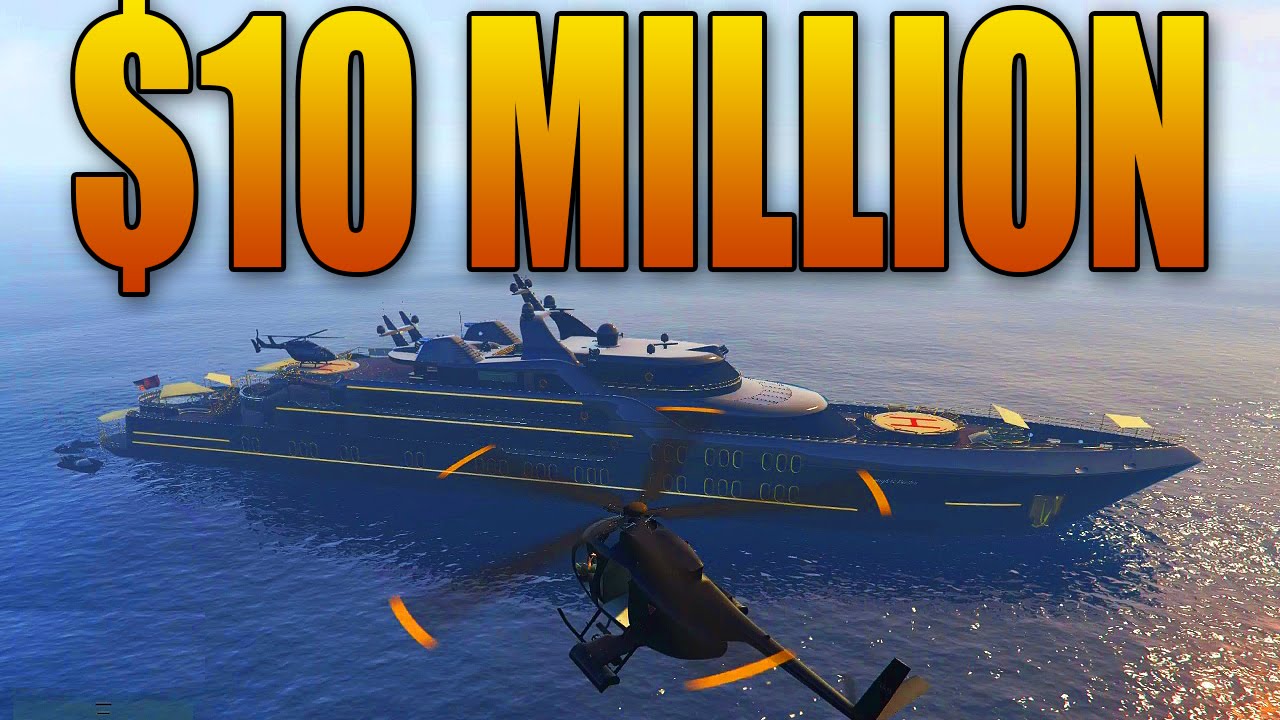 CUMPĂRAREA ȘI PERSONALIZAREA UNUI SUPER YACHT DE 10 MILIOANE DE USD!  (DLC GTA Online)