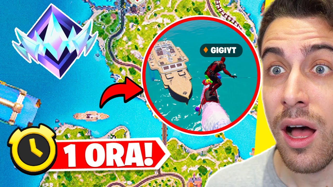 Aterizez 1 ORA la YACHT in RANKED!  Capitolul 5 Fortnite ITA!