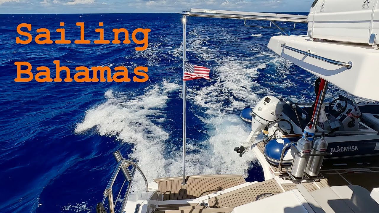 Navigați în Bahamas, traversând Gulf Stream, catamaran Leopard 50, 1/4