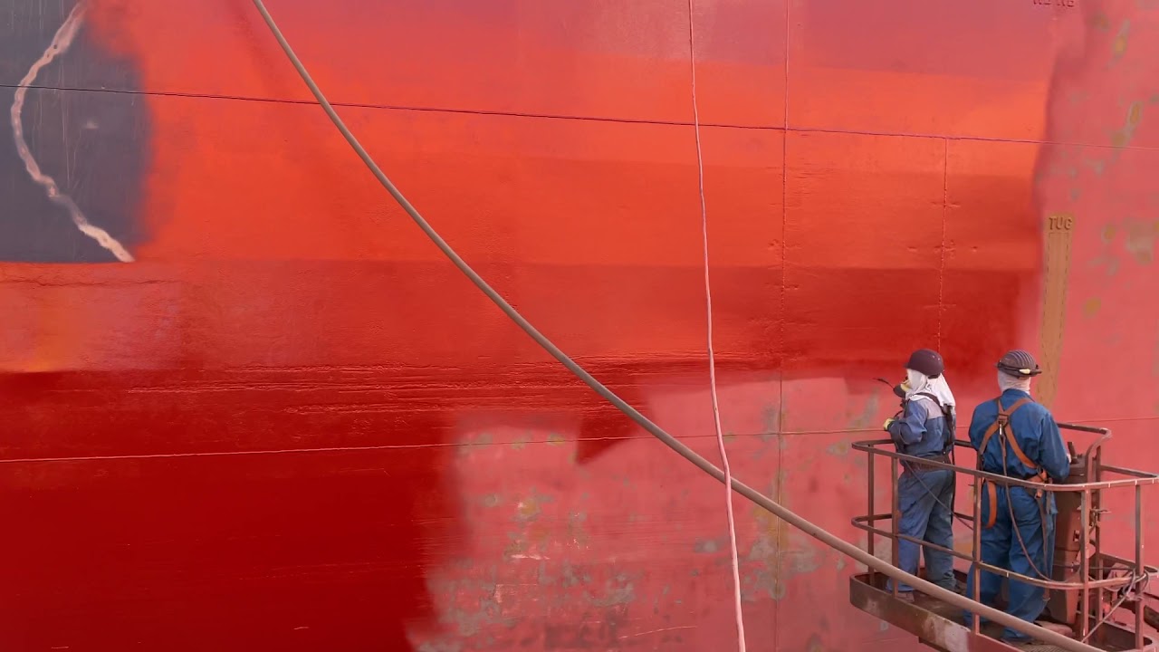 Aplicare vopsea - Jotun Coatings - Marathon Red 49