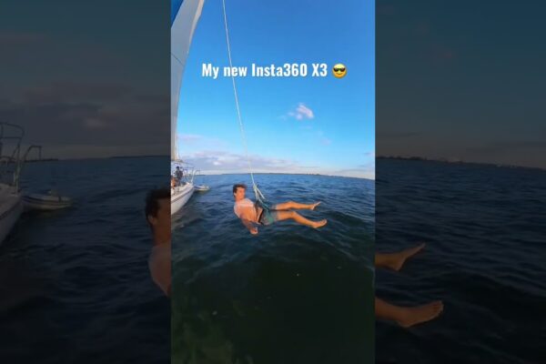 Jucă-te cu noul nostru @insta360 X3 #shorts #sailingconation #sailing