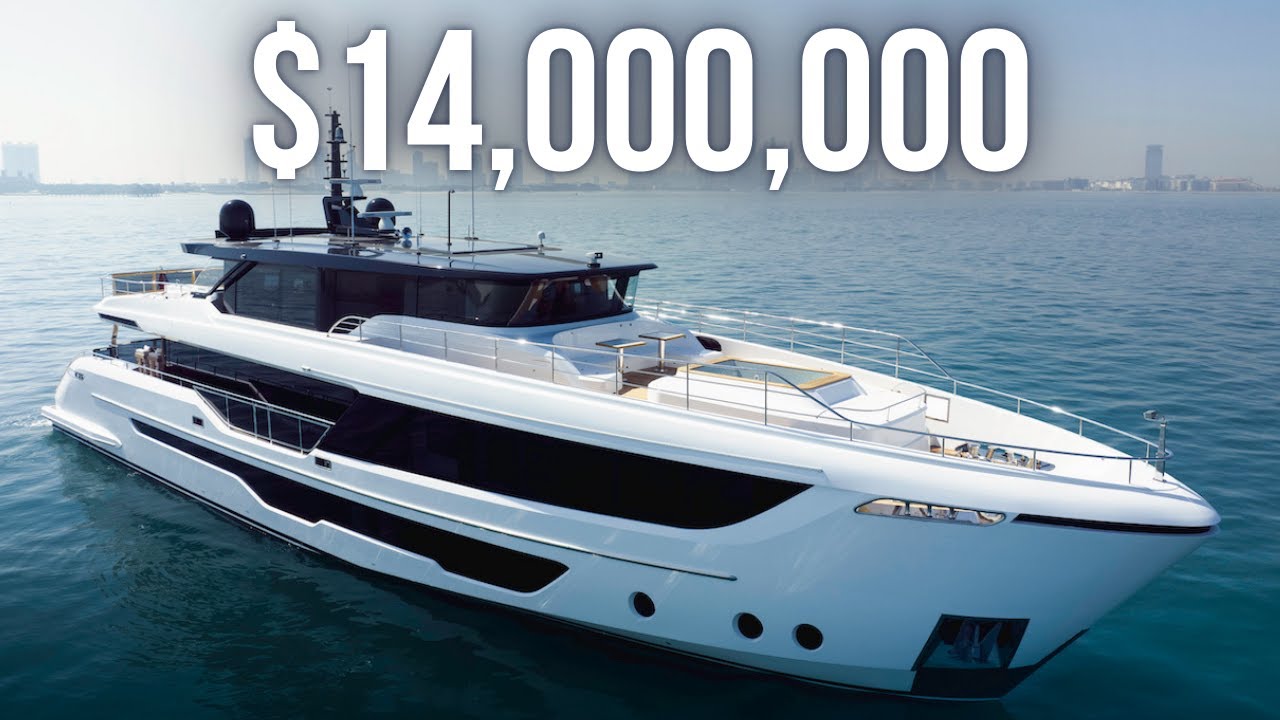 În interiorul unui SuperYacht de lux de 14.000.000 USD |  Majesty 111 Super Yacht Tour