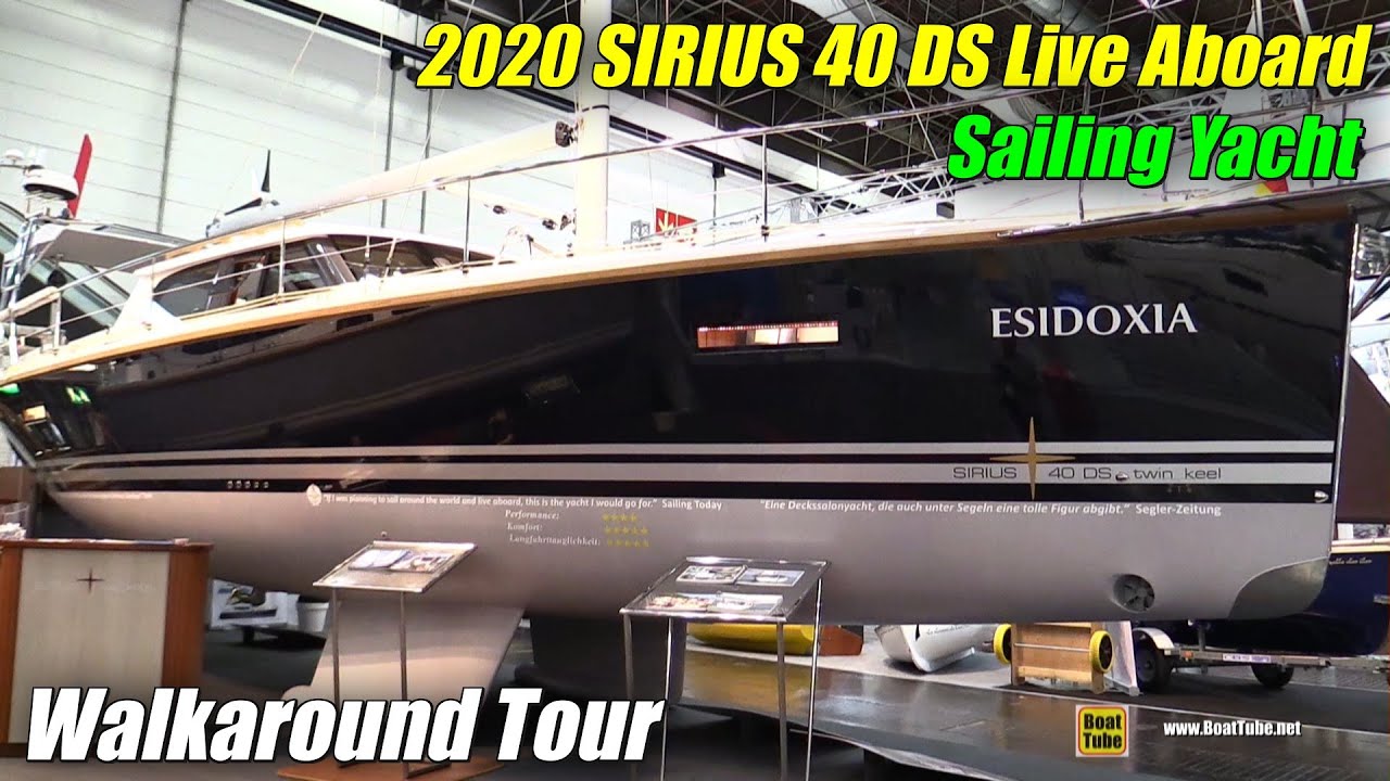 2019 Sirius 40 DS Twin Keel Live la bordul unui iaht cu vele - Tur Walkaround - Boot Dusseldorf 2020