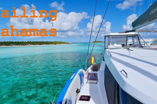 Sailing Bahamas, Exumas, Leopard 50 Catamaran, 3/4
