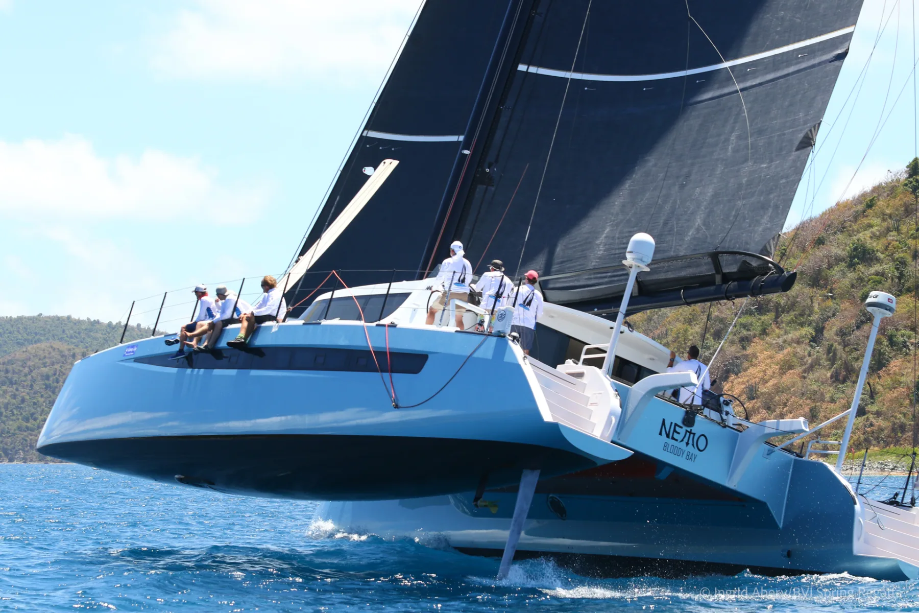 Regata de primăvară din BVI din 2024 este a patra și ultima etapă din seria inaugurală a International Maxi Association Caribbean Maxi Multihull Series.