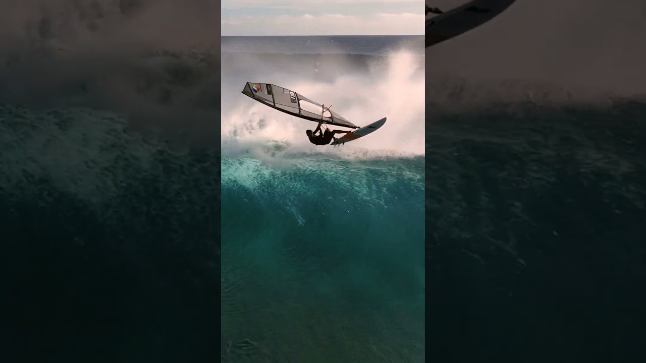 BIG Cloudbreak Aerial!  #windsurfing