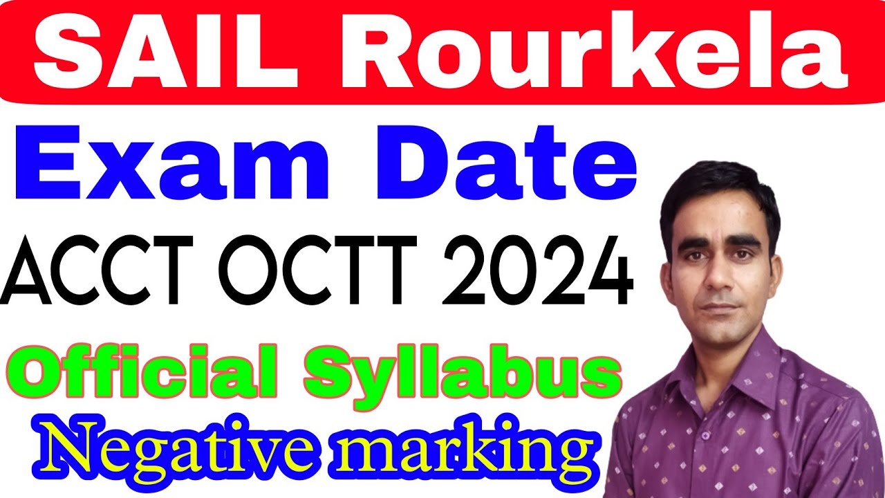 SAIL Rourkela ACTT data examenului programa oficială 2024||  Sail rsp actt data examenului programului 2024