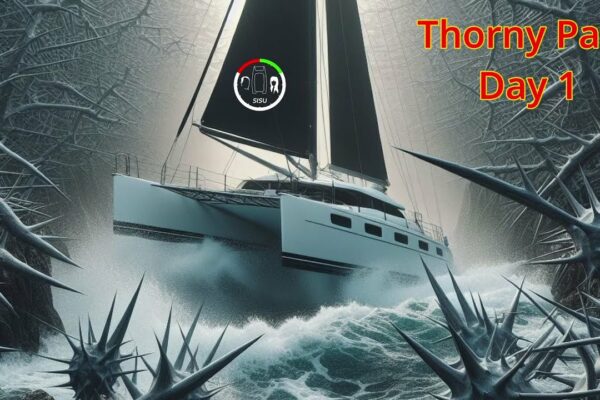 #240 NERECOMANDAT - Solo Sail - The Thorny Path Ziua 1 |  Sailing Sisu Leopard 45 Catamaran