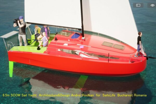 6.5m SCOW Sail Yacht Architecture & Design Andrei Rochian pentru SailsLife Bucharest Romania