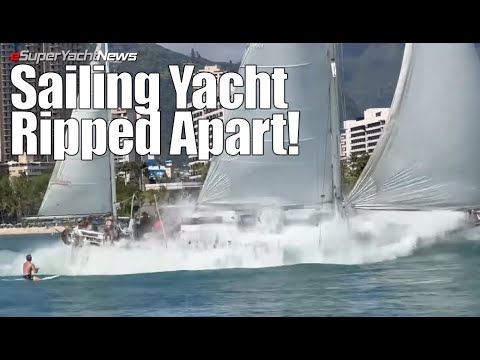 Yacht cu pânze rupt după ce a eșuat în Hawaii |  SYN Scurt