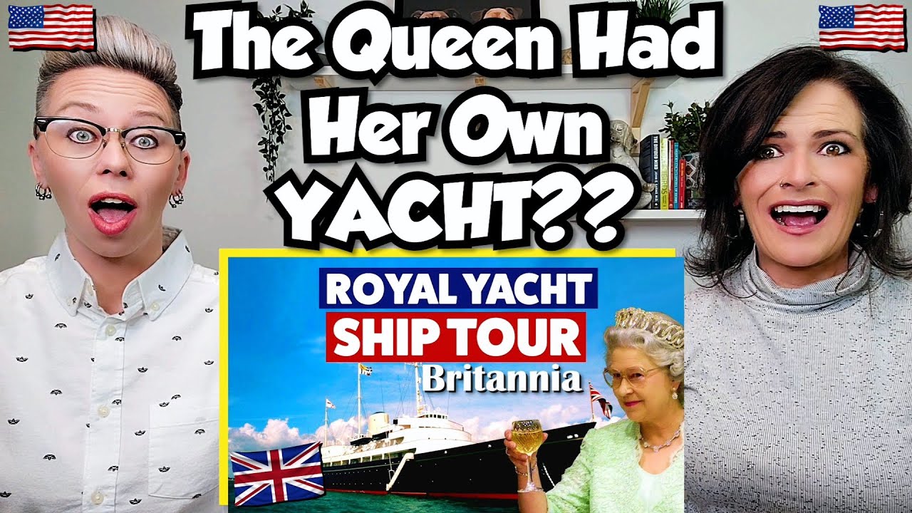 Cuplul american reacționează: turul Royal Yacht Britannia!  Al Reginei Elisabeta!  PRIMA Oara reactie!