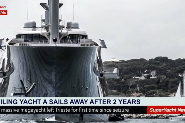 Megayacht-ul masiv sancționat părăsește Italia?  |  Clipuri SY
