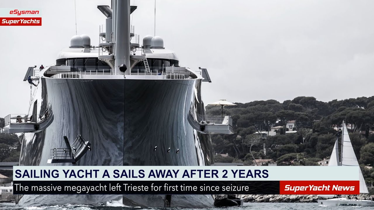 Megayacht-ul masiv sancționat părăsește Italia?  |  Clipuri SY