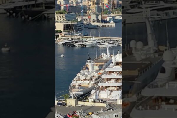 Iahturi andocate în Monaco #travel #shorts #yacht #monaco