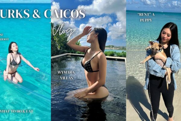 Turks & Caicos Vlog |  Închiriere cățeluși, ședință foto cu drone, vile cu piscină privată Wymara, iahting