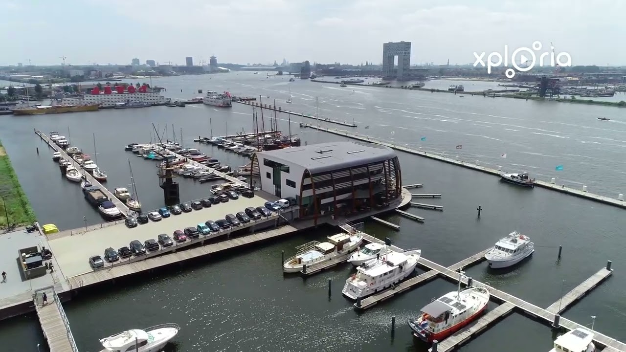 Amsterdam Marina, Țările de Jos 2019.07 video aerian