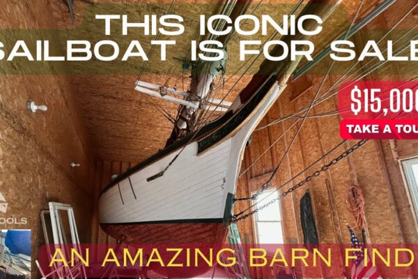 Această barcă cu pânze ICONIC este de vânzare!  O descoperire uimitoare de hambar de 15.000 USD - TUR COMPLET!