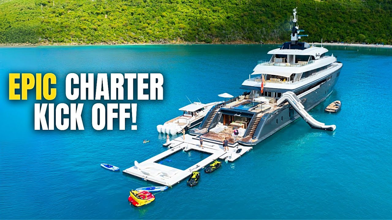 INSANE Superyacht Charter |  Sosiri cu jet dublu la sărbătorile apusului din St. Martin și St. Barts