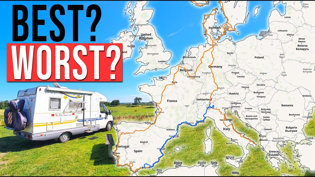 EUROPA: Cel mai bun și cel mai rău din 10 țări (Călătorie cu caravana)