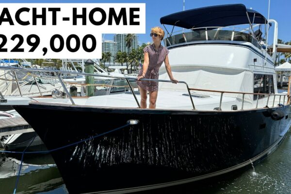Tur clasic de iaht de 229.000 USD / NU vă puteți permite o casă pe apă?  Poți trăi la bordul acestui!