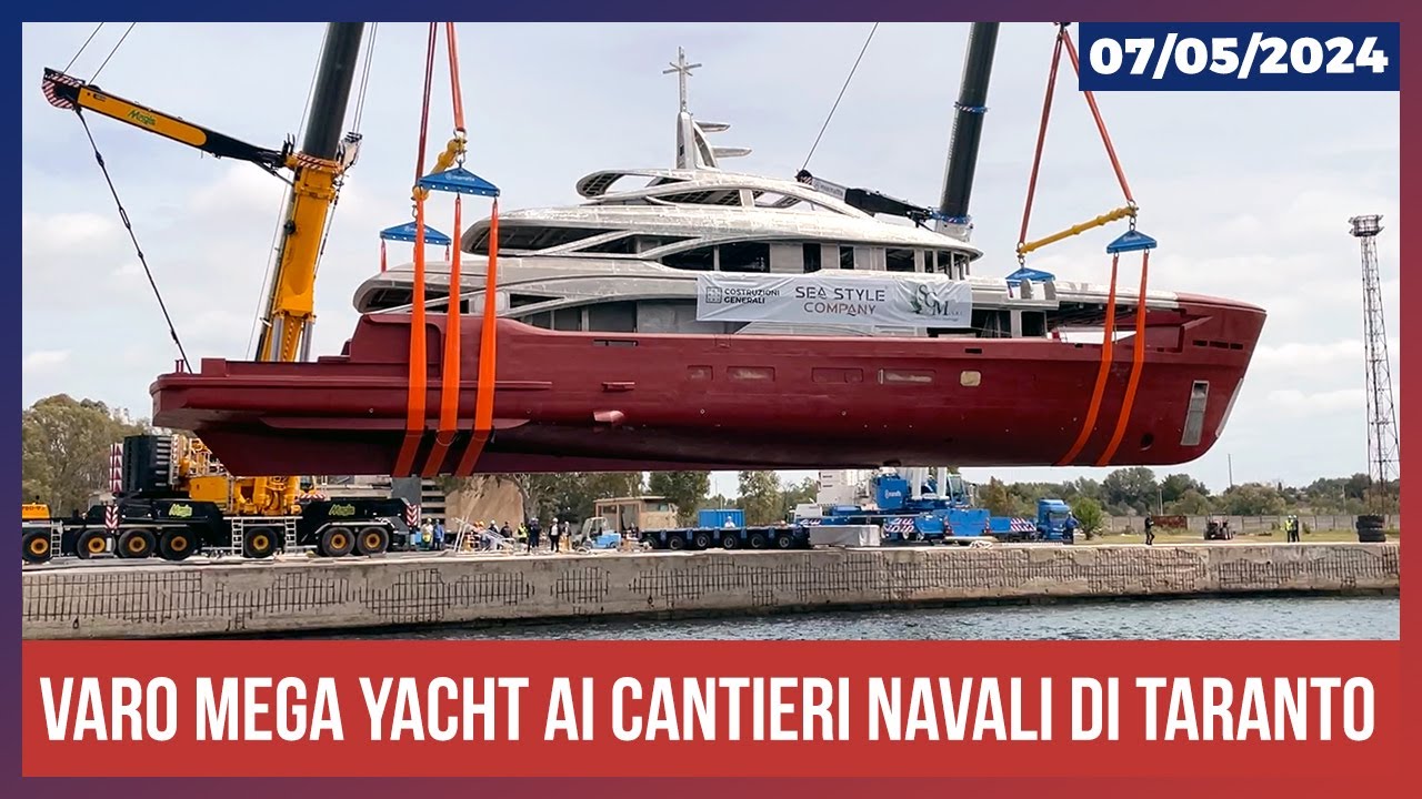 Lansarea de mega iahturi la Cantieri Navali di Taranto