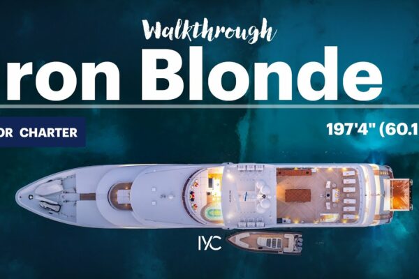 IRON BLONDE I Descriere la bordul superyacht-ului de 197'4" (60,15 m) I Pentru charter cu IYC
