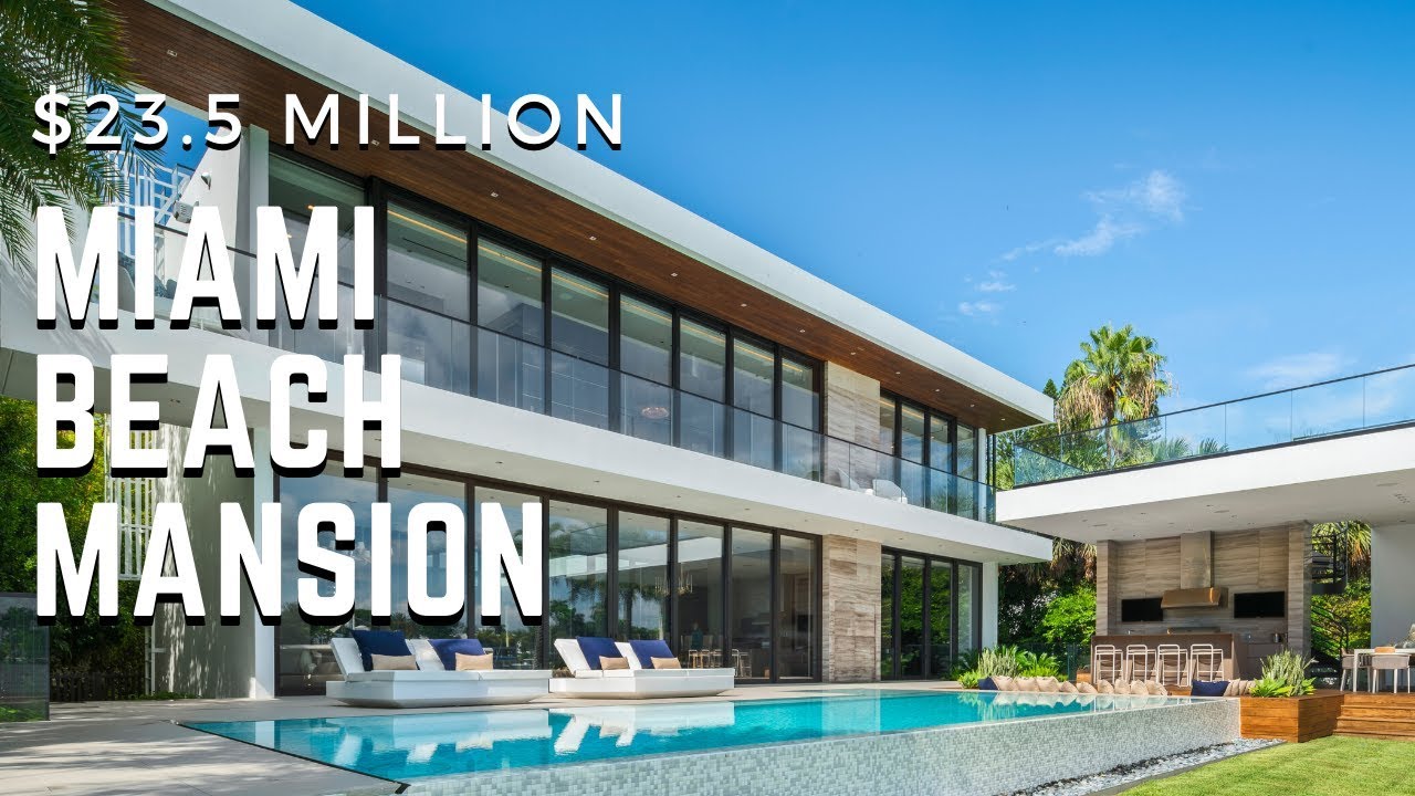 Vizitați cel mai nou conac modern din Miami Beach, oferit la 23,5 MILIOANE USD