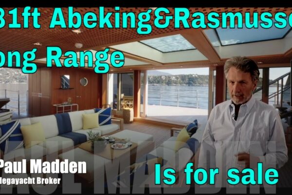 Iahtul cu rază lungă de acțiune Abeking & Rasmussen de 281 ft este de vânzare