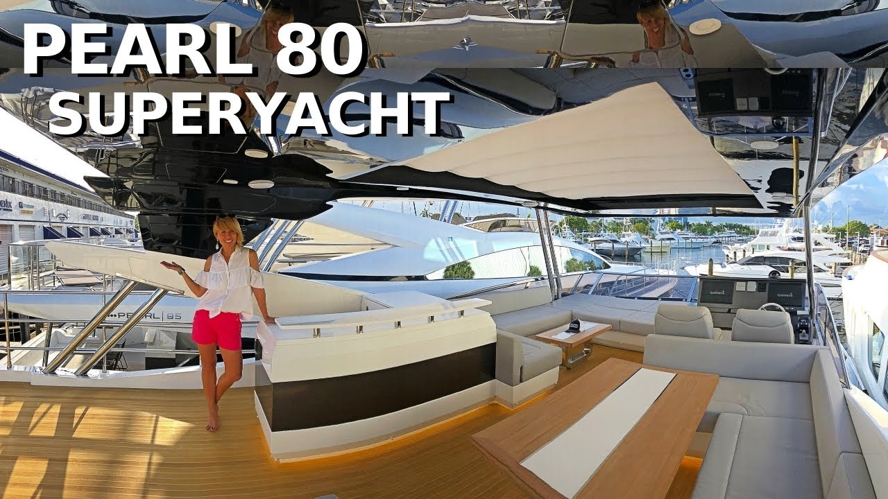 4.195.000 USD+ TOUR DE YACHT PEARL 80 Mini SuperYacht WALTHrough & SPECIFICATIVE / LIVEABOARD Luxury Motor Yacht