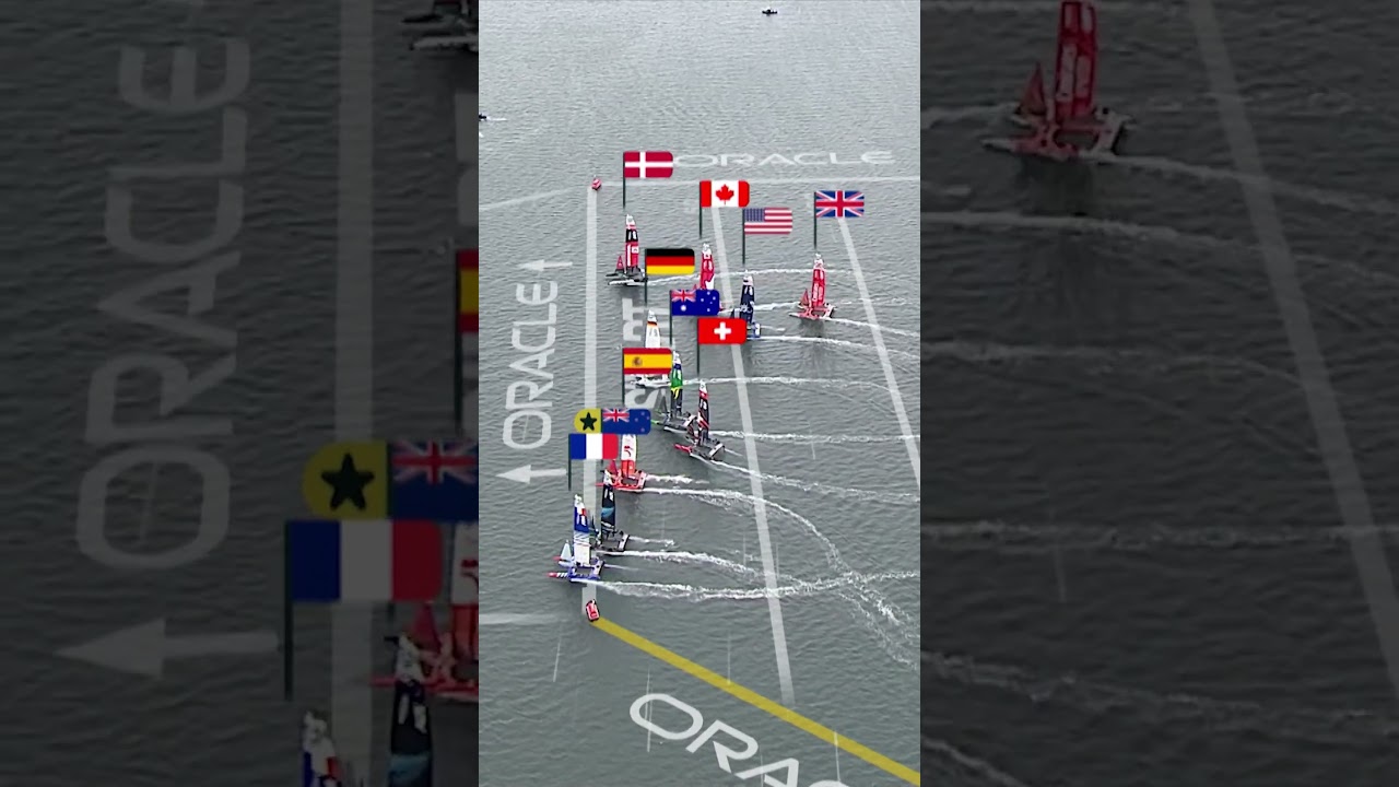 Începe cursa 2 #CanadaSGP #sailgp #sailing #poweredbynature #racing #sailgpfra