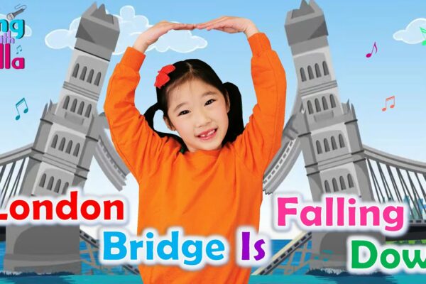 London Bridge se prăbușește cu acțiuni și versuri |  Cântec de acțiune pentru copii |  Cânta cu Bella