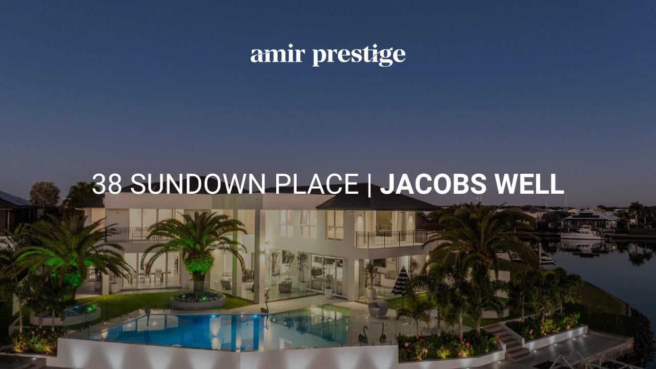 38 Sundown Place, Jacobs Well |  Acasă de lux pe malul apei |  Amir Prestige