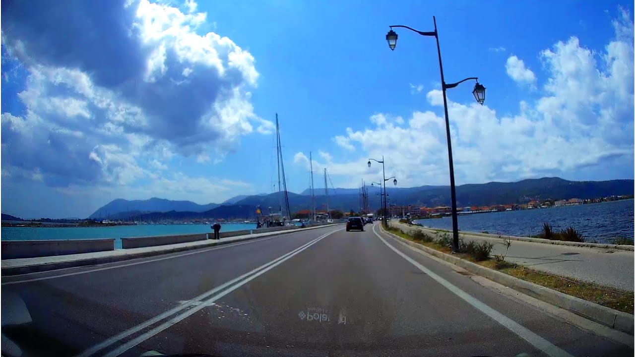 La Lefkada cu mașina - prin tunelul subacvatic și pe podul plutitor!