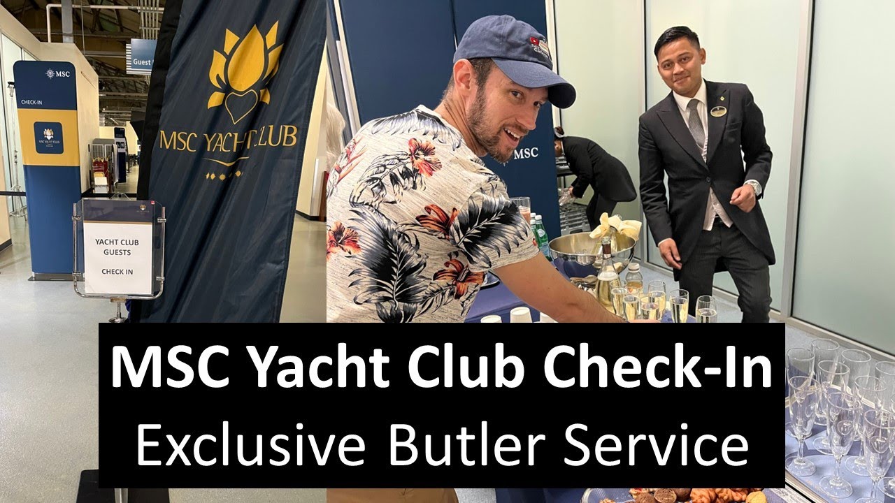 Experiență de check-in la MSC Yacht Club (2024) – MSC Meraviglia, terminalul de croazieră din Brooklyn