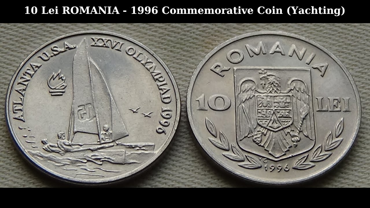 10 Lei ROMANIA - 1996 (Moneda Comemorativa - Yachting)