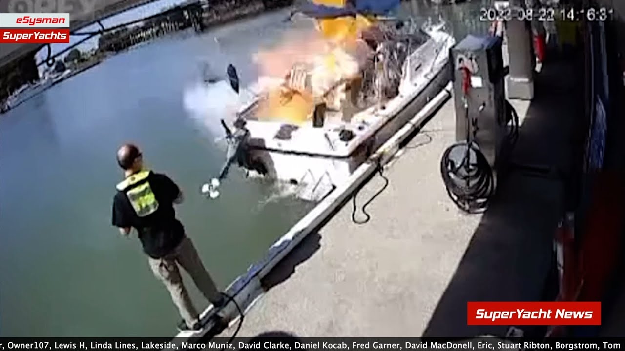 Doi membri ai echipajului cu arsuri de gradul 2 după ce barca explodează!  |  Clipuri SY