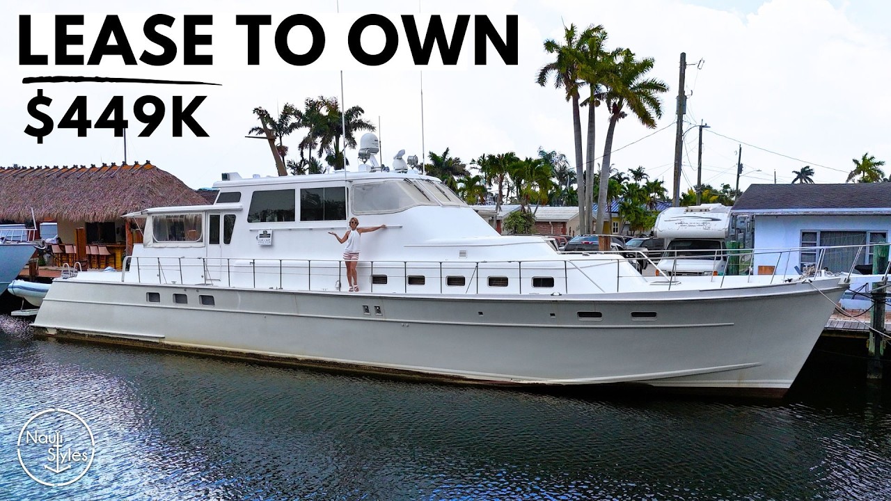 LIVE pe un SUPERYACHT pentru 449.000 USD / Huckins 78 Classic Yacht Tour
