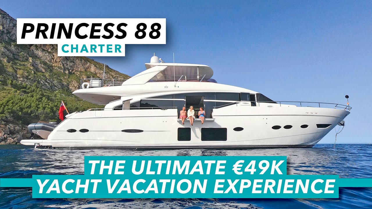 Charter Princess 88 |  Experiența de vacanță de vis cu iaht de 49.000 EUR |  Barcă cu motor și iahting
