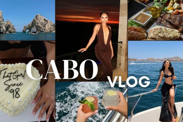 CABO TRAVEL VLOG |  Excursie de naștere, Vlog complet în Cabo San Lucas (mâncare, ziua iahtului, club pe plajă și altele)