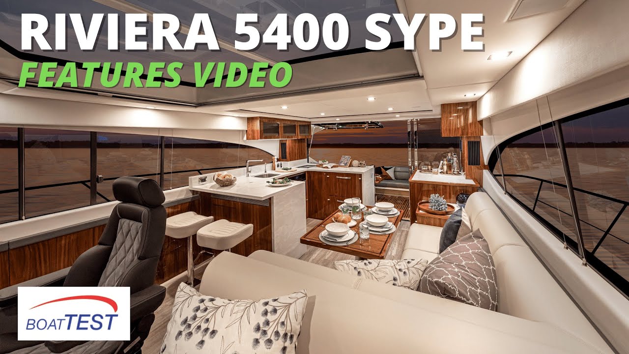 Riviera 5400 Sport Yacht Platinum Edition (2022) - Caracteristici Video by BoatTEST.com